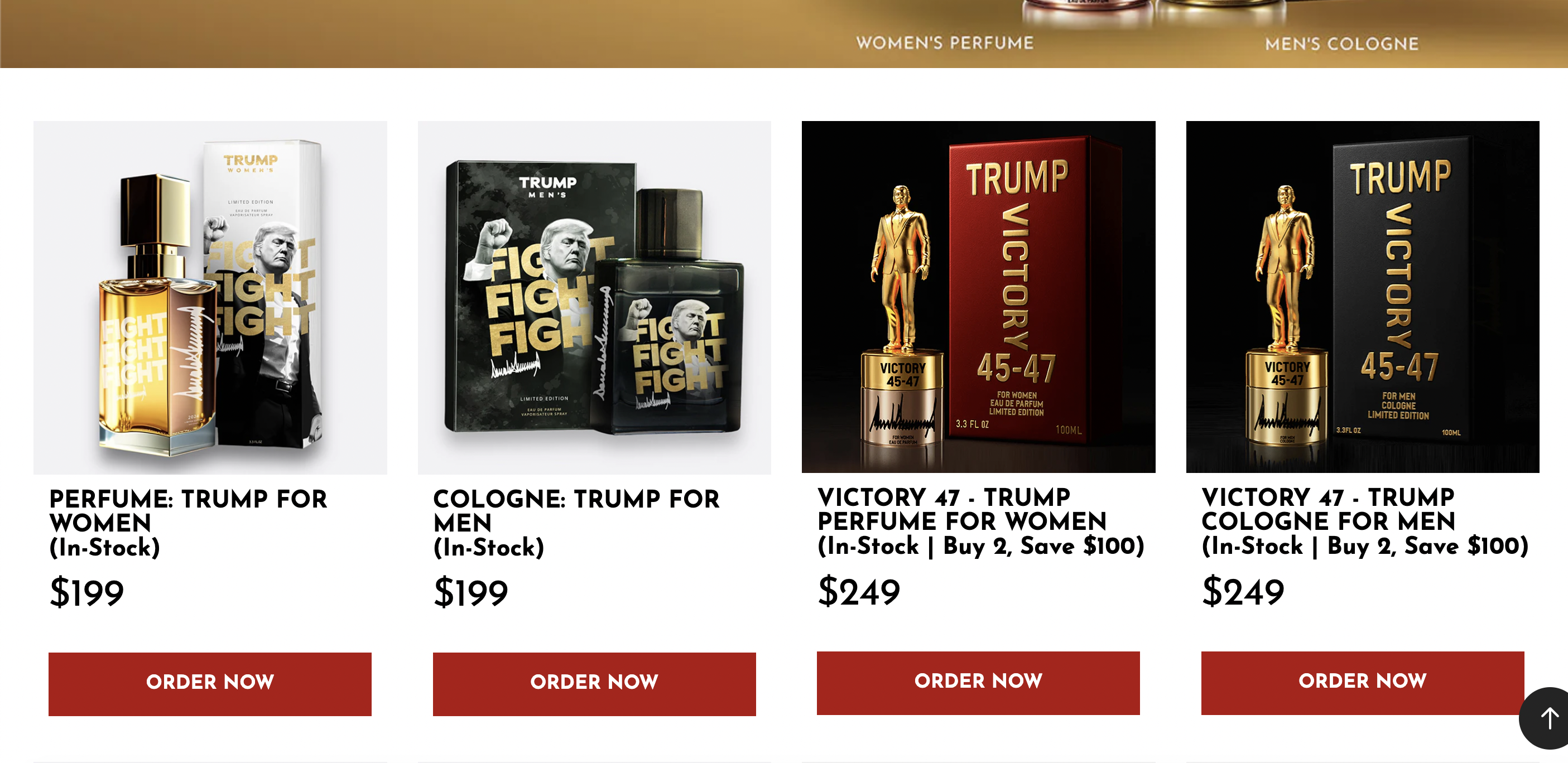 Трамп запустив продаж парфумів з ароматом "успіху": скільки коштує флакон